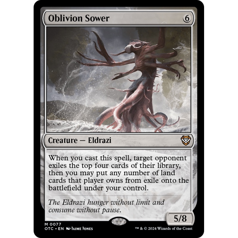 Oblivion Sower (OTC-077) - Outlaws of Thunder Junction Commander