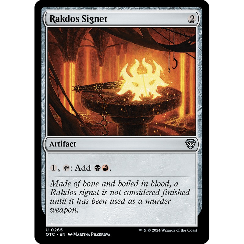 Rakdos Signet (OTC-265) - Outlaws of Thunder Junction Commander