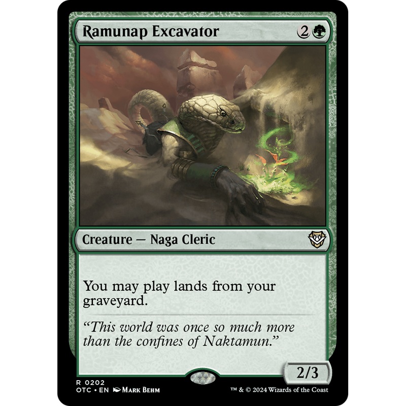 Ramunap Excavator (OTC-202) - Outlaws of Thunder Junction Commander