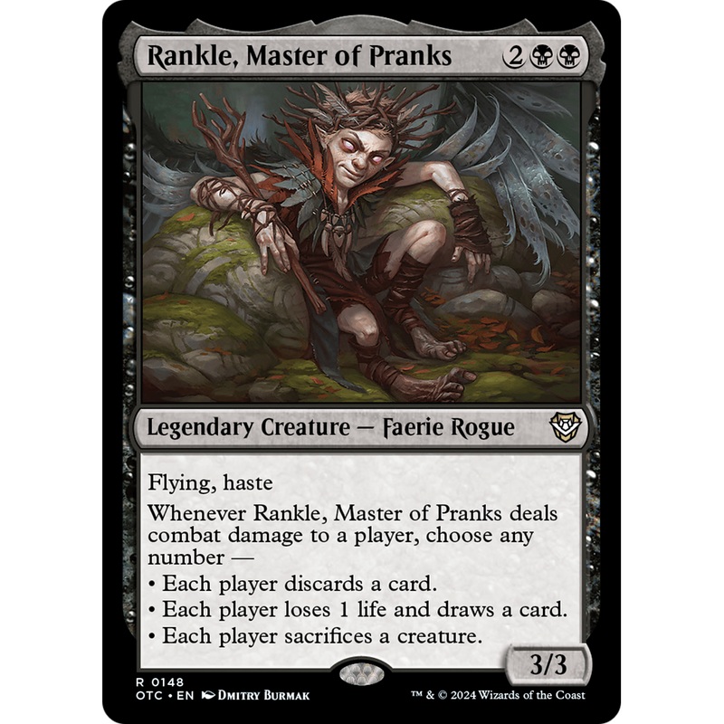 Rankle, Master of Pranks (OTC-148) - Outlaws of Thunder Junction Commander