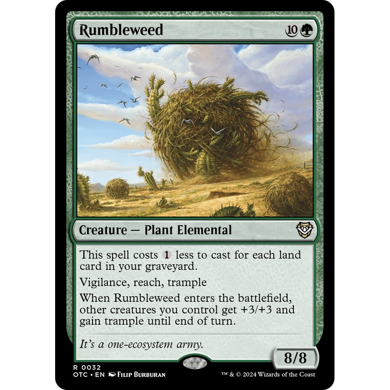 Rumbleweed (OTC-032) - Outlaws of Thunder Junction Commander