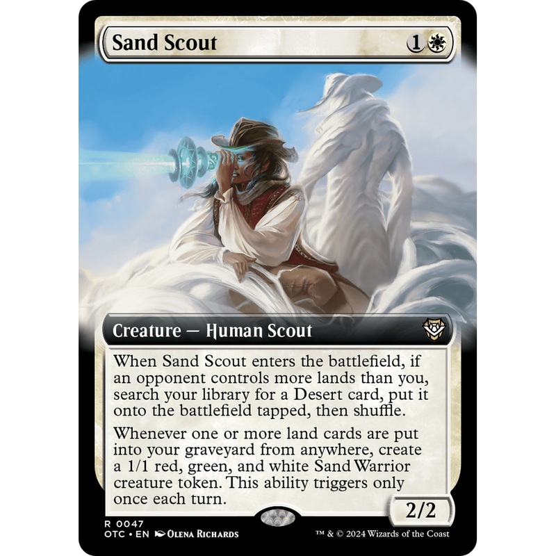 Sand Scout (OTC-047) - Outlaws of Thunder Junction Commander: (Extended Art)