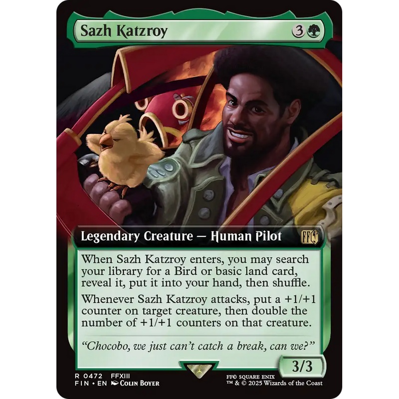 Sazh Katzroy (FIN-472) - FINAL FANTASY: (Extended Art) Foil