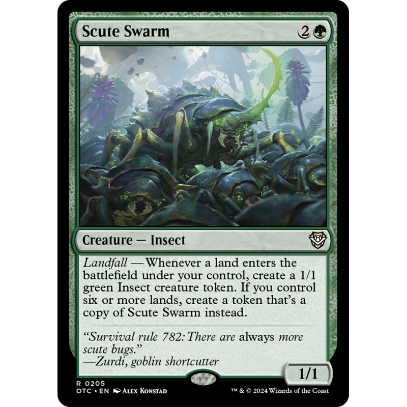 Scute Swarm (OTC-205) - Outlaws of Thunder Junction Commander