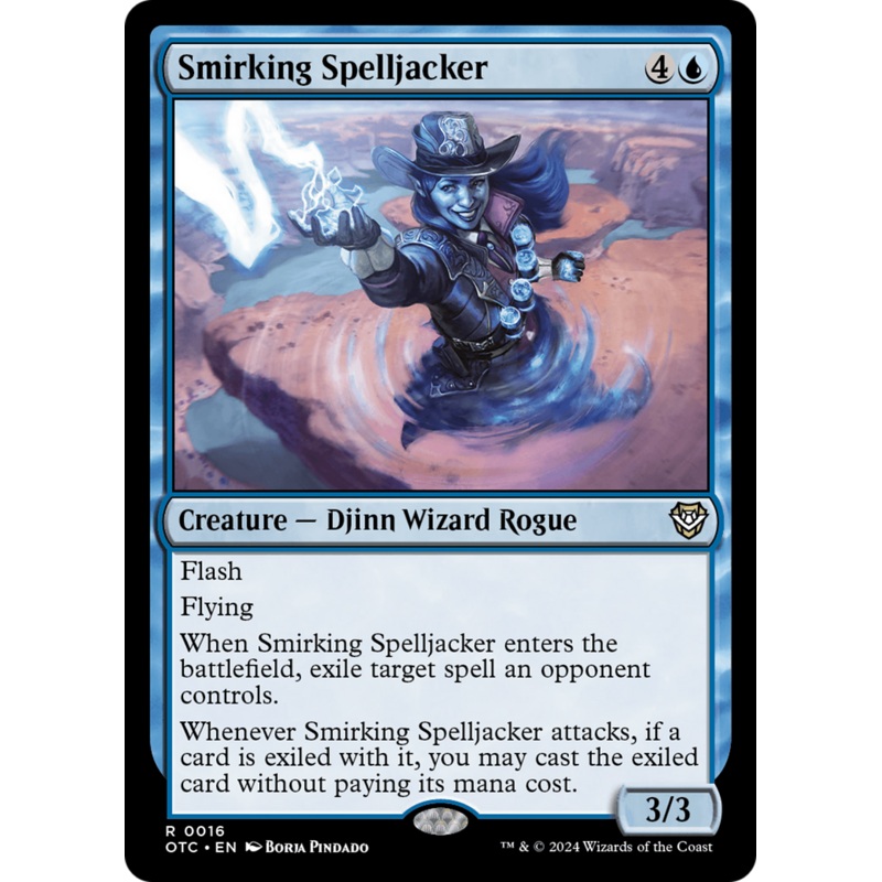 Smirking Spelljacker (OTC-016) - Outlaws of Thunder Junction Commander