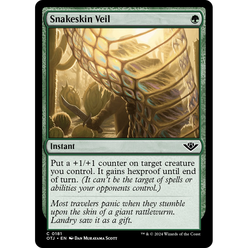 Snakeskin Veil (OTJ-181) - Outlaws of Thunder Junction Foil