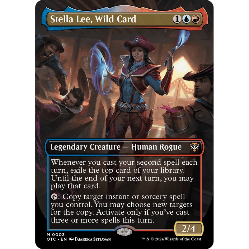 Stella Lee, Wild Card (OTC-003) - Outlaws of Thunder Junction Commander (Borderless)