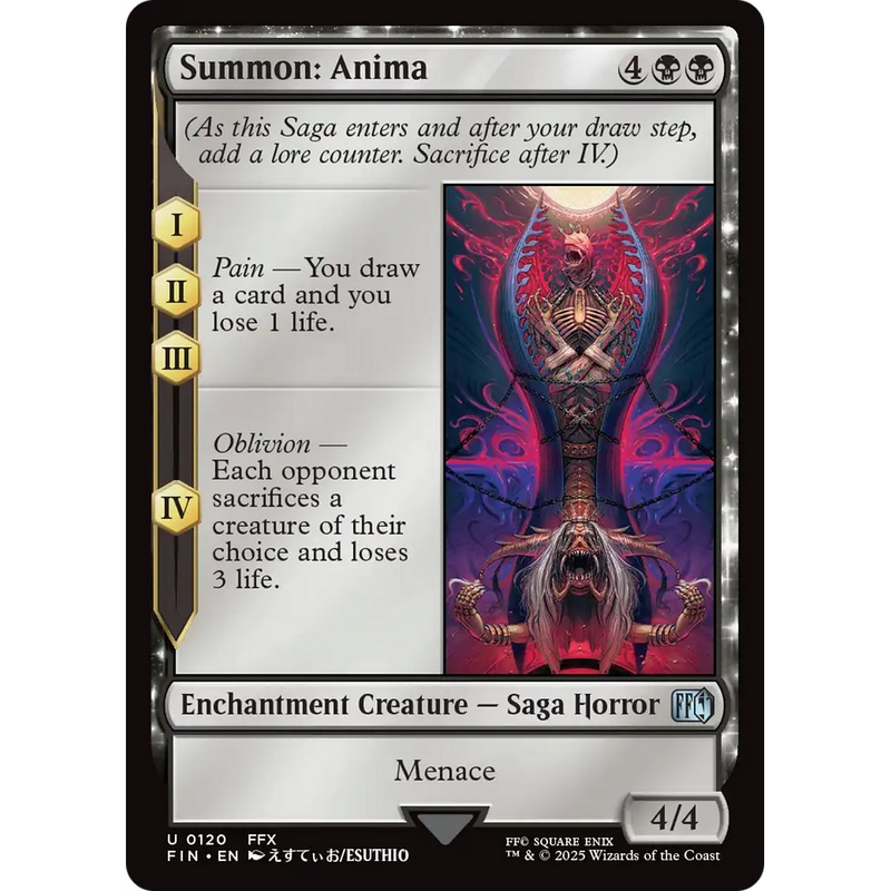 Summon: Anima (FIN-120) - FINAL FANTASY: (enchantment) Foil