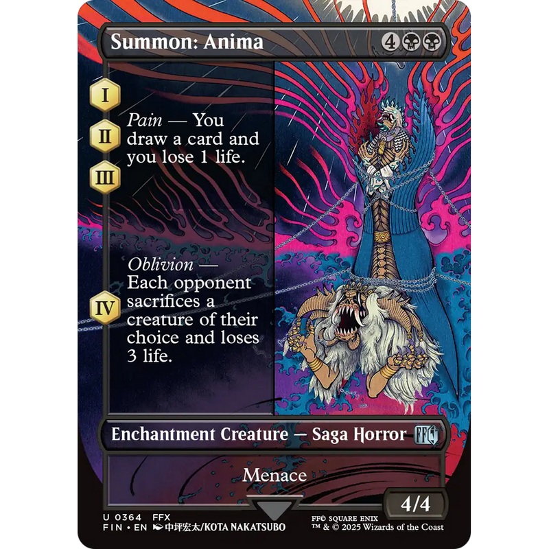 Summon: Anima (FIN-364) - FINAL FANTASY: (enchantment) (Borderless) Foil