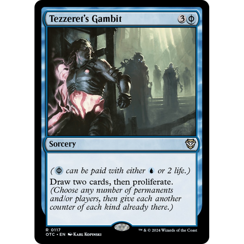 Tezzeret's Gambit (OTC-117) - Outlaws of Thunder Junction Commander