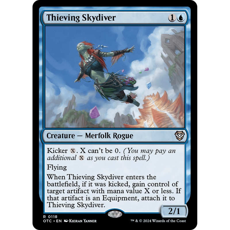 Thieving Skydiver (OTC-118) - Outlaws of Thunder Junction Commander