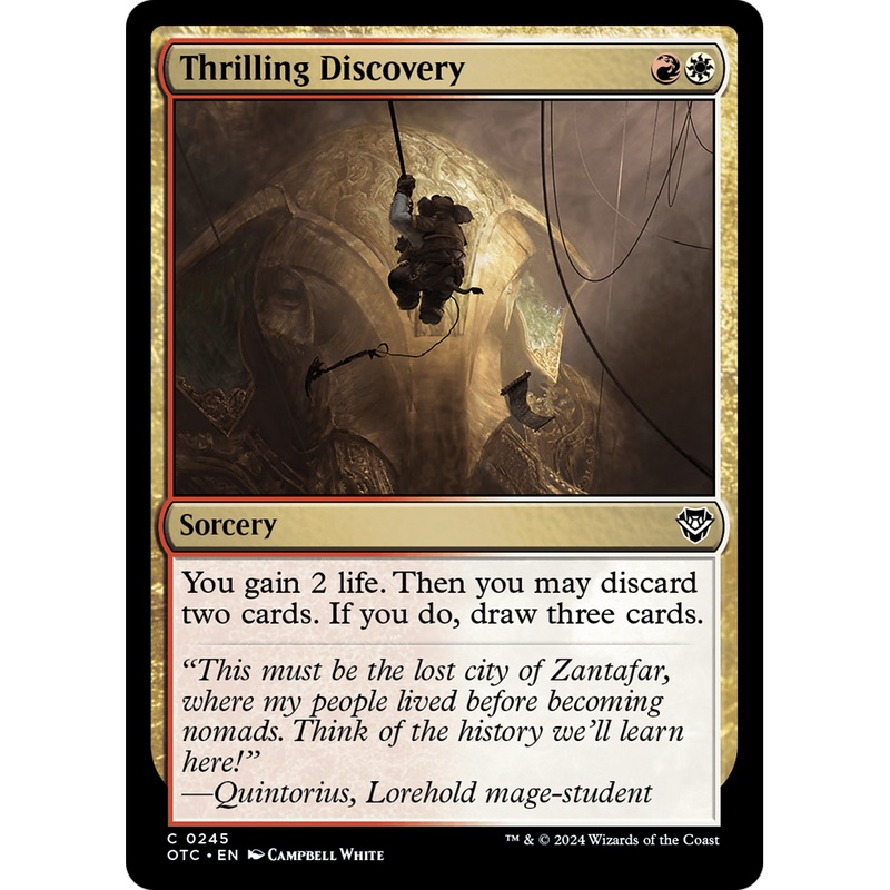 Thrilling Discovery (OTC-245) - Outlaws of Thunder Junction Commander