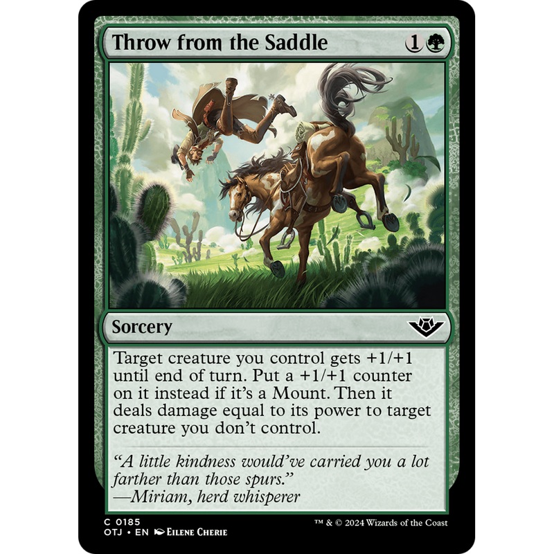 Throw from the Saddle (OTJ-185) - Outlaws of Thunder Junction
