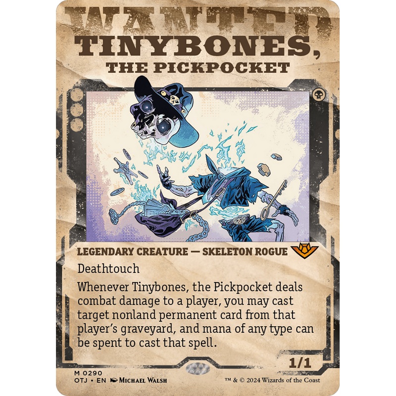 Tinybones, the Pickpocket (OTJ-290) - Outlaws of Thunder Junction: (Showcase) (Borderless) Foil