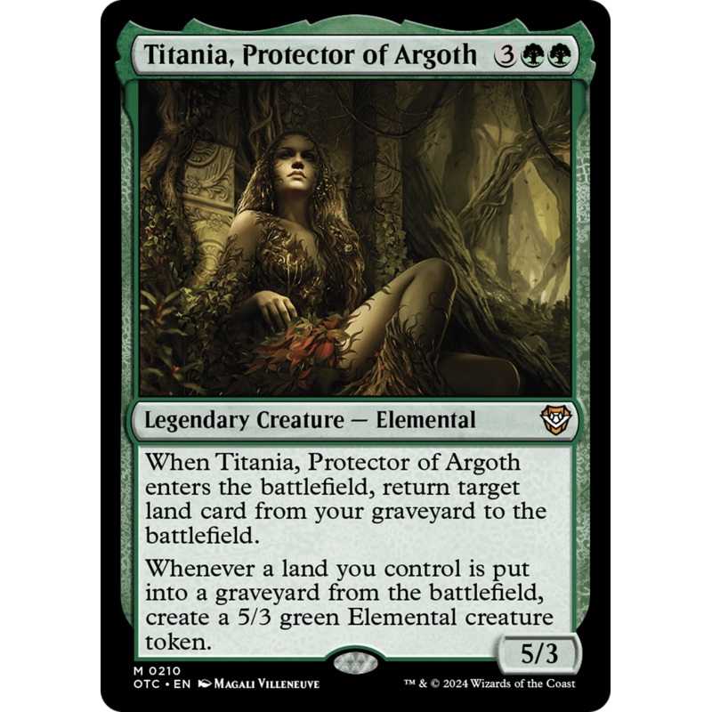 Titania, Protector of Argoth (OTC-210) - Outlaws of Thunder Junction Commander