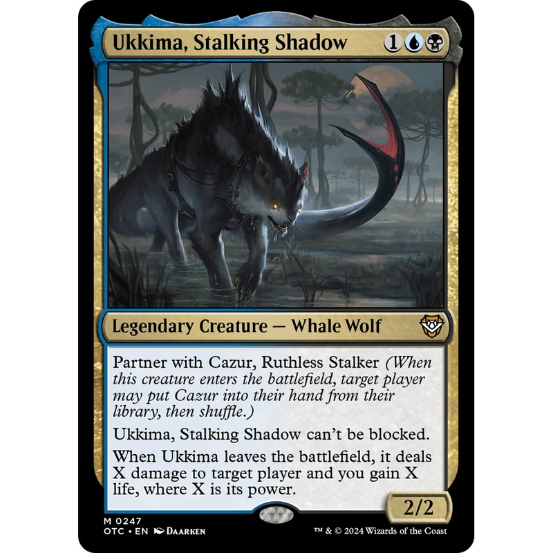 Ukkima, Stalking Shadow (OTC-247) - Outlaws of Thunder Junction Commander