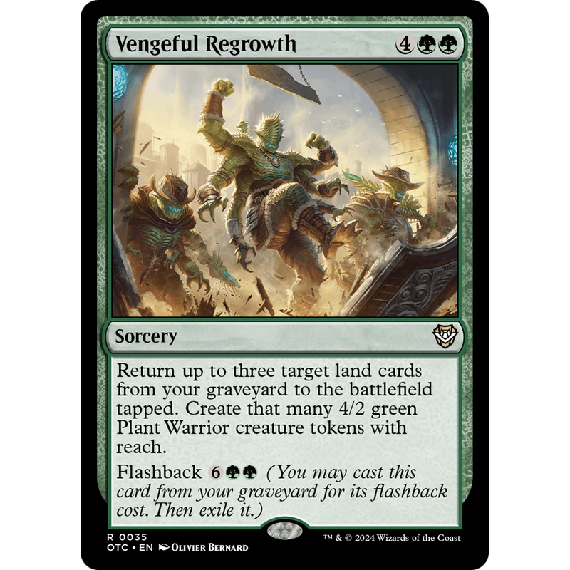 Vengeful Regrowth (OTC-035) - Outlaws of Thunder Junction Commander