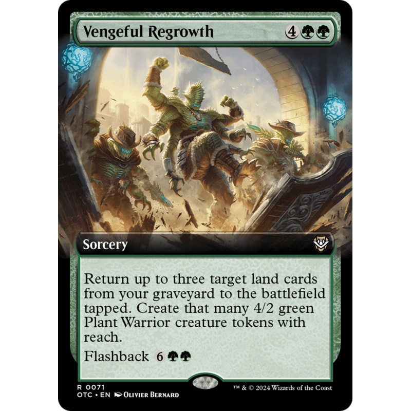 Vengeful Regrowth (OTC-071) - Outlaws of Thunder Junction Commander: (Extended Art)