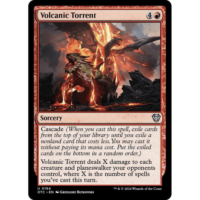 Volcanic Torrent (OTC-184) - Outlaws of Thunder Junction Commander