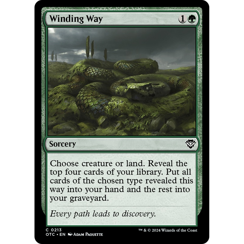 Winding Way (OTC-213) - Outlaws of Thunder Junction Commander
