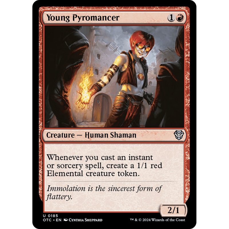 Young Pyromancer (OTC-185) - Outlaws of Thunder Junction Commander