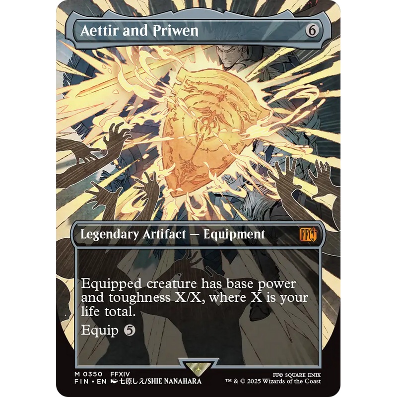 Aettir and Priwen (Borderless) (FIN-350) - FINAL FANTASY (Borderless) Foil