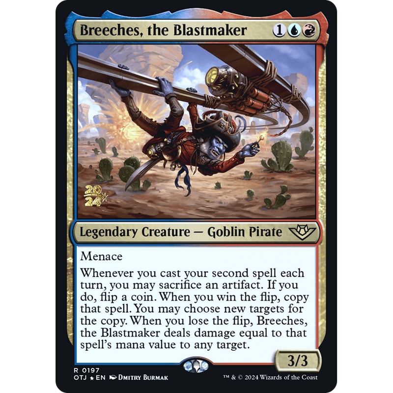 Breeches, the Blastmaker (PRE-197S) - Outlaws of Thunder Junction Promos Foil