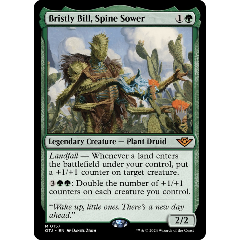 Bristly Bill, Spine Sower (PPOTJ-157P) - Outlaws of Thunder Junction Promos Foil