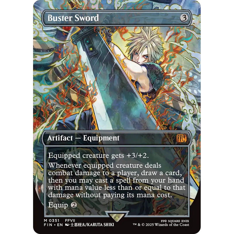 Buster Sword (FIN-351) - FINAL FANTASY (Borderless)