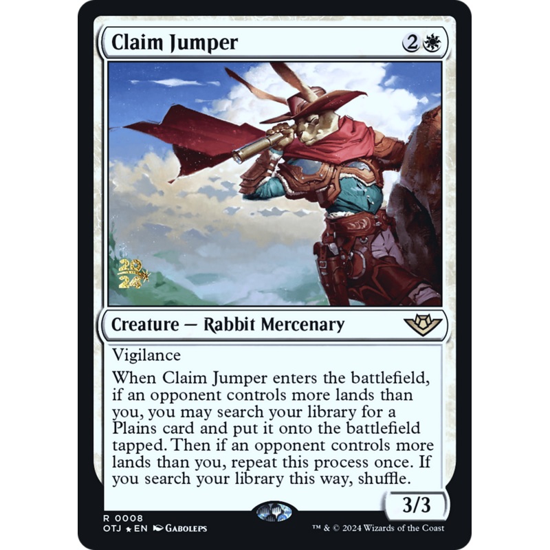 Claim Jumper (PRE-08S) - Outlaws of Thunder Junction Promos Foil