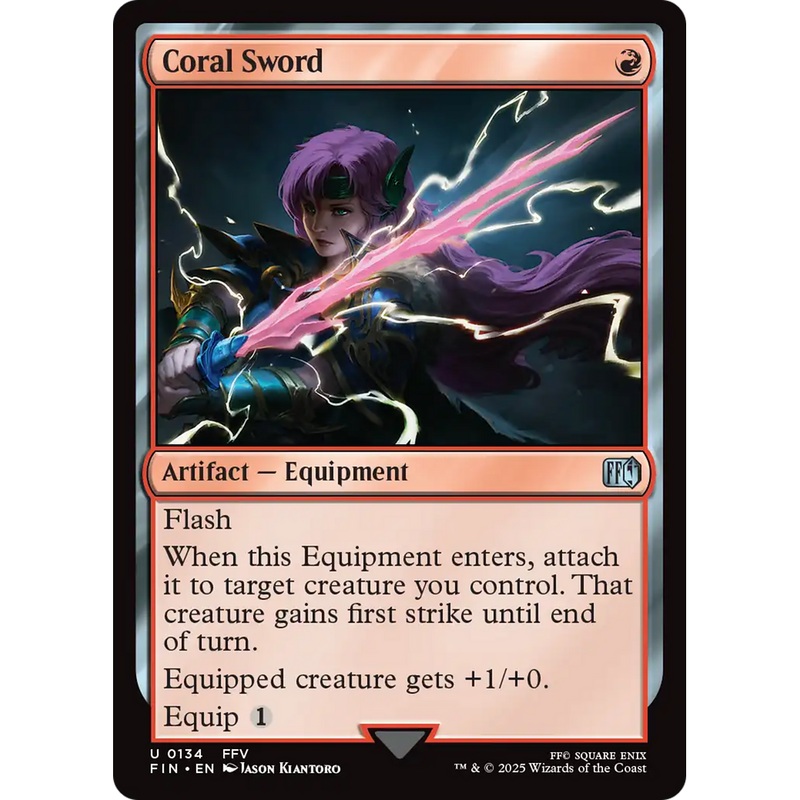 Coral Sword (FIN-134) - FINAL FANTASY Foil