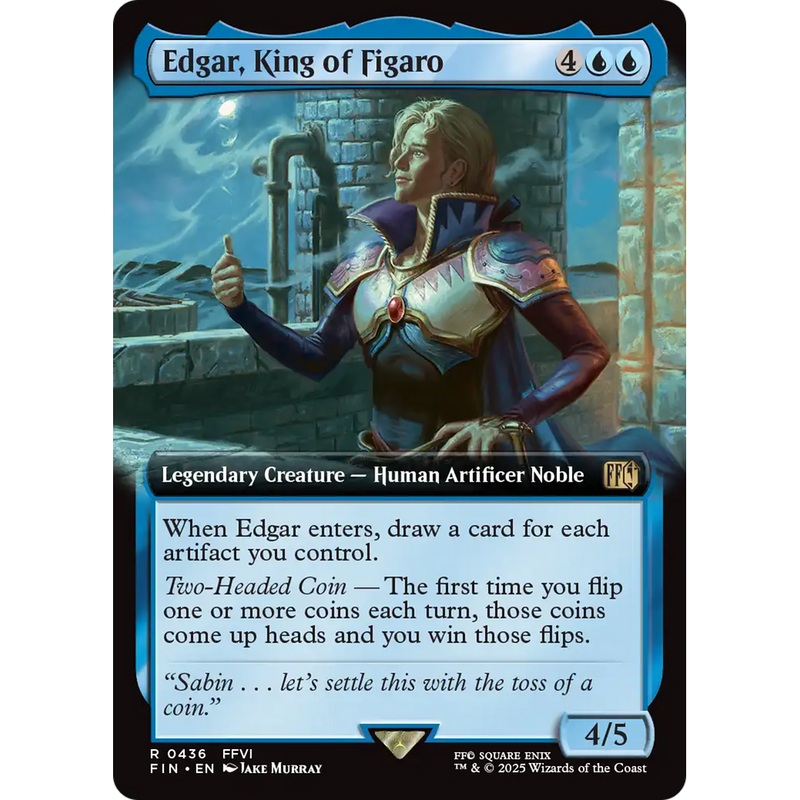 Edgar, King of Figaro (FIN-436) - FINAL FANTASY: (Extended Art) Foil