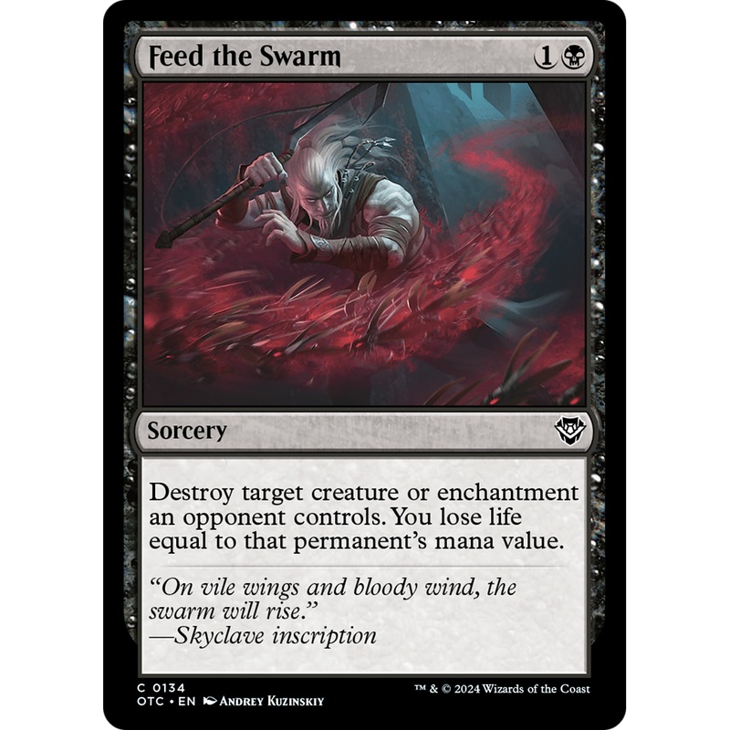 Feed the Swarm (OTC-134) - Outlaws of Thunder Junction Commander