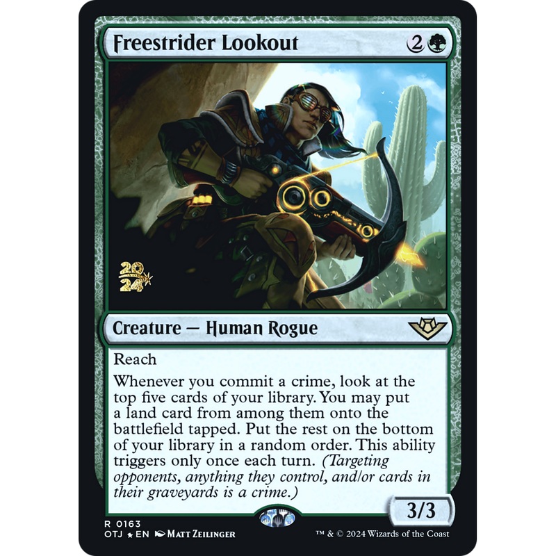 Freestrider Lookout (PRE-163S) - Outlaws of Thunder Junction Promos Foil