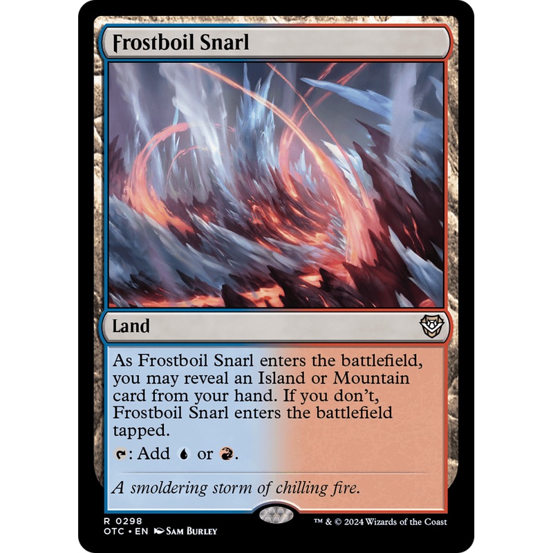 Frostboil Snarl (OTC-298) - Outlaws of Thunder Junction Commander