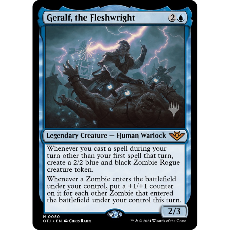 Geralf, the Fleshwright (PPOTJ-50P) - Outlaws of Thunder Junction Promos