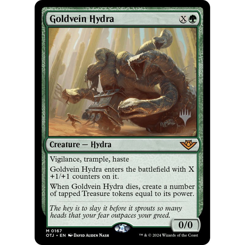 Goldvein Hydra (PPOTJ-167P) - Outlaws of Thunder Junction Promos Foil