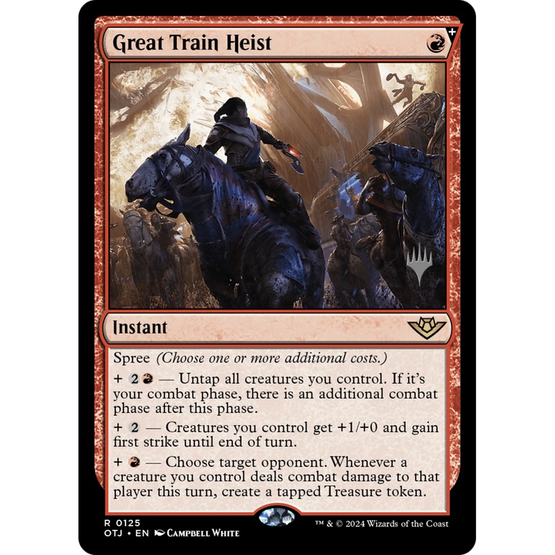 Great Train Heist (PPOTJ-125P) - Outlaws of Thunder Junction Promos Foil