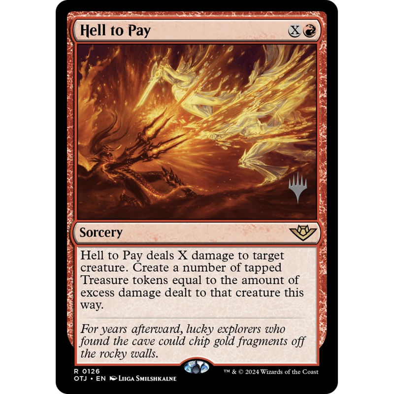 Hell to Pay (PPOTJ-126P) - Outlaws of Thunder Junction Promos