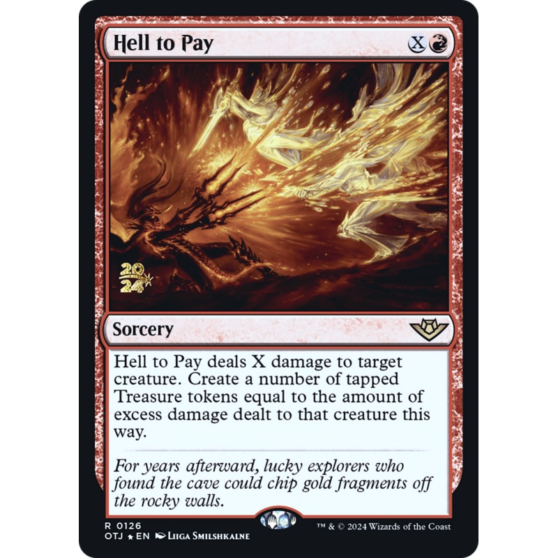Hell to Pay (PRE-126S) - Outlaws of Thunder Junction Promos Foil