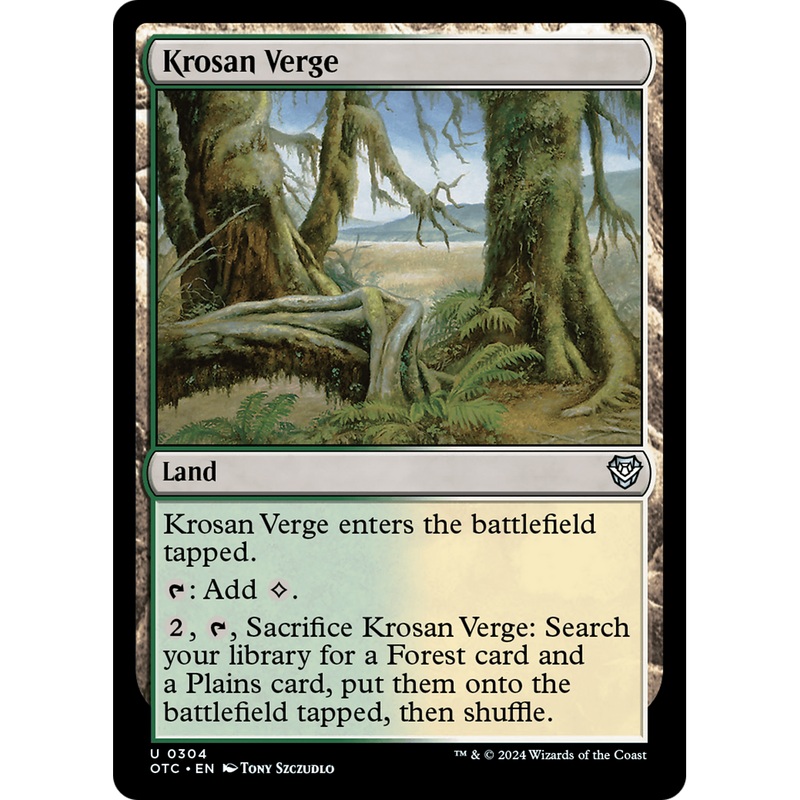 Krosan Verge (OTC-304) - Outlaws of Thunder Junction Commander