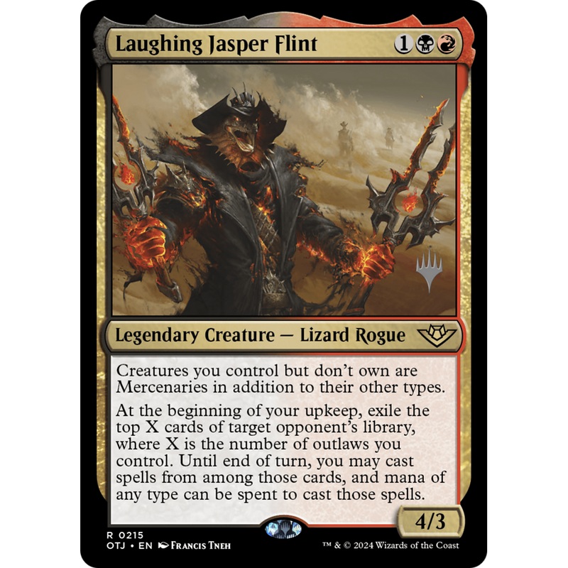 Laughing Jasper Flint (PPOTJ-215P) - Outlaws of Thunder Junction Promos Foil