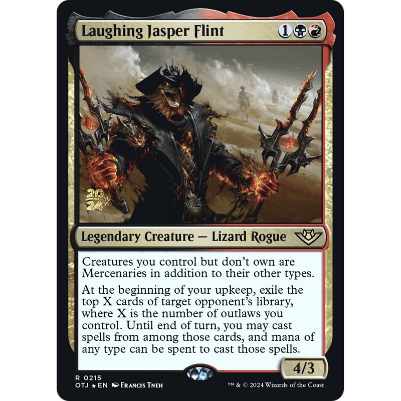 Laughing Jasper Flint (PRE-215S) - Outlaws of Thunder Junction Promos Foil