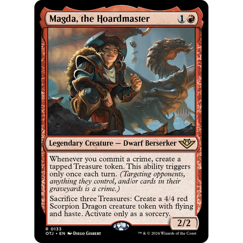 Magda, the Hoardmaster (PPOTJ-133P) - Outlaws of Thunder Junction Promos