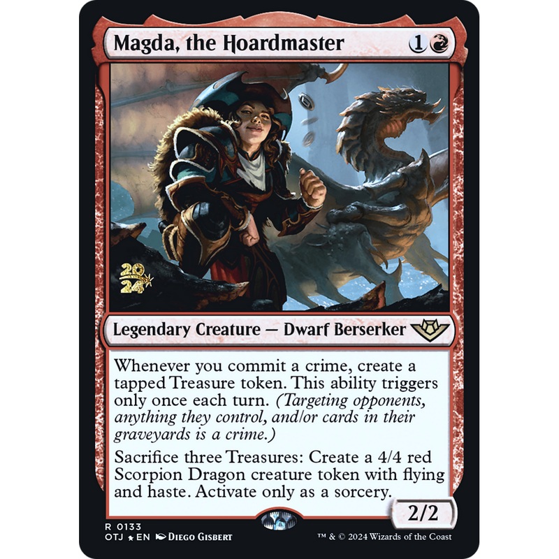 Magda, the Hoardmaster (PRE-133S) - Outlaws of Thunder Junction Promos Foil