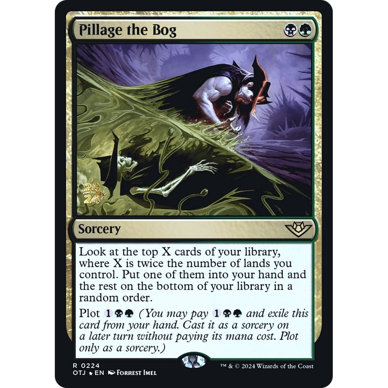 Pillage the Bog (PRE-224S) - Outlaws of Thunder Junction Promos Foil