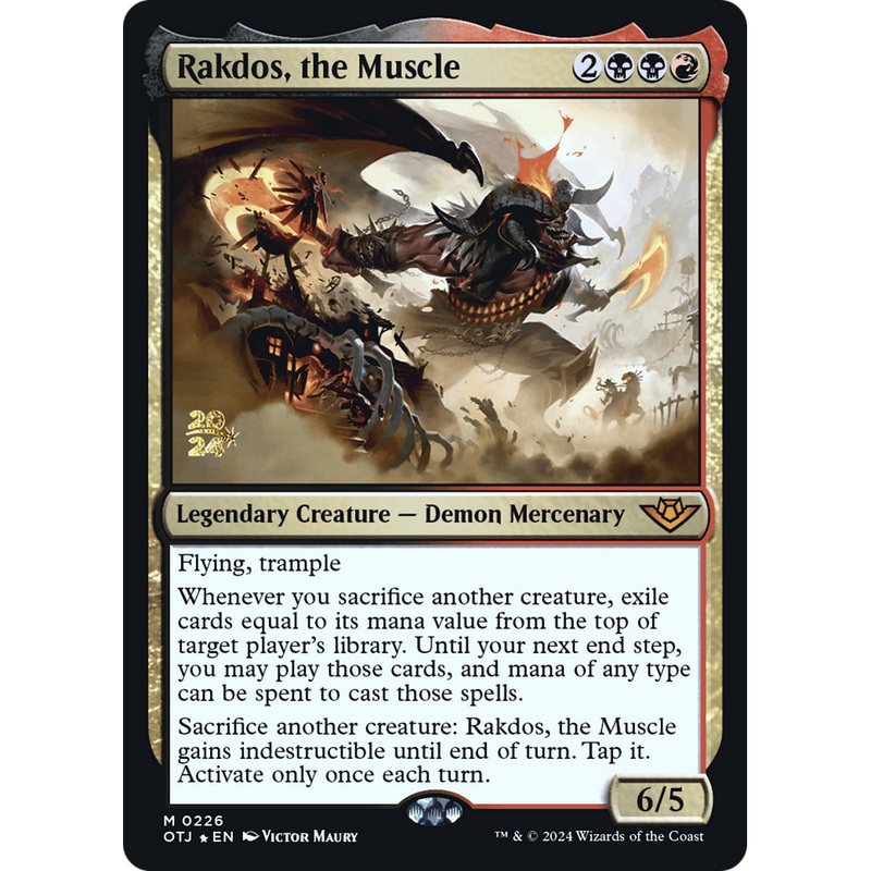 Rakdos, the Muscle (PRE-226S) - Outlaws of Thunder Junction Promos Foil