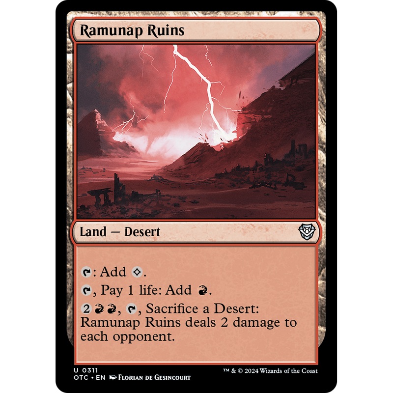 Ramunap Ruins (OTC-311) - Outlaws of Thunder Junction Commander
