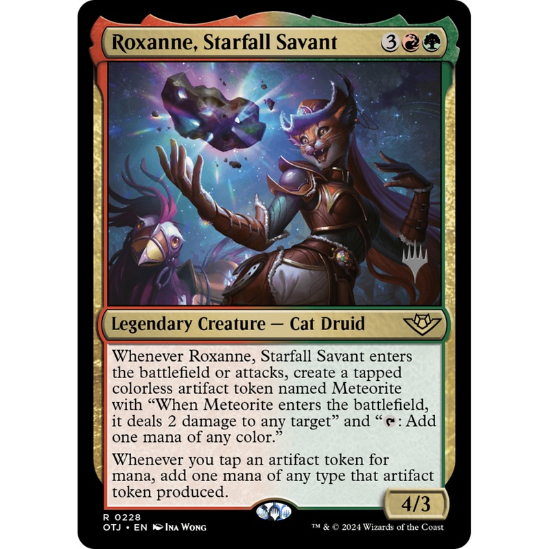 Roxanne, Starfall Savant (PPOTJ-228P) - Outlaws of Thunder Junction Promos