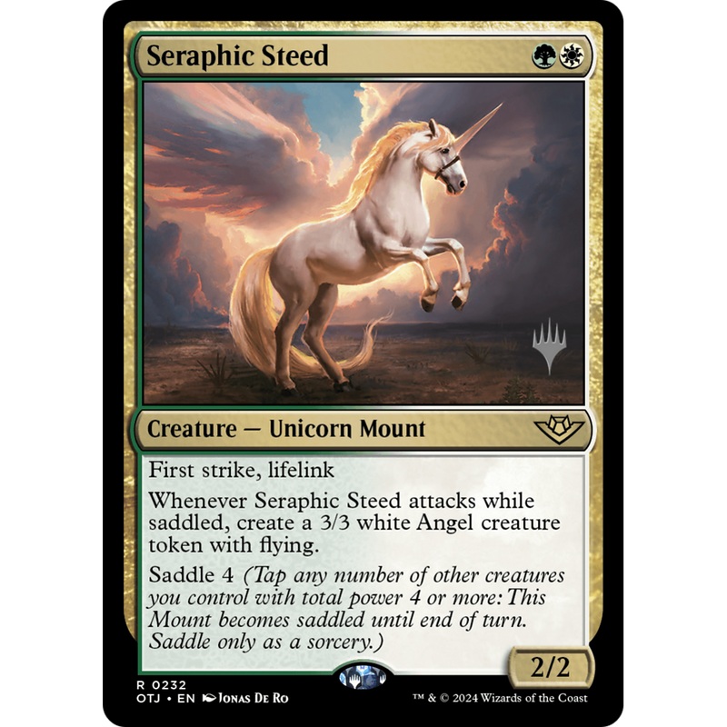 Seraphic Steed (PPOTJ-232P) - Outlaws of Thunder Junction Promos